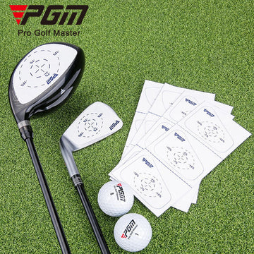 Golf Club Impact Tape, Golf Ball Marking Test Paper, 12 Sheets of Wood/Iron Club Hitting Stickers.