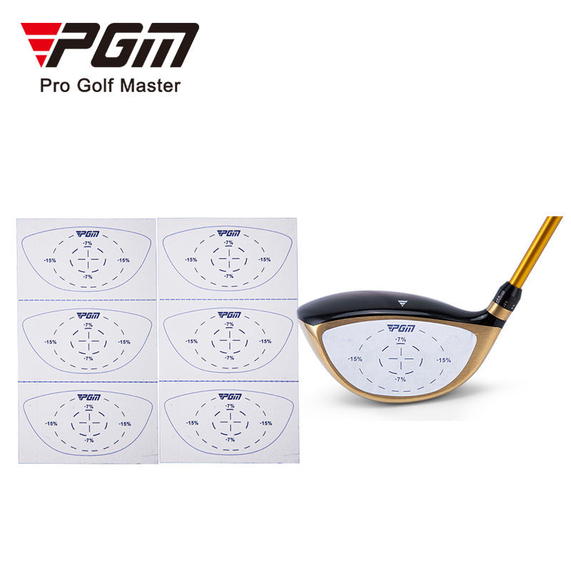 Golf Club Impact Tape, Golf Ball Marking Test Paper, 12 Sheets of Wood/Iron Club Hitting Stickers.