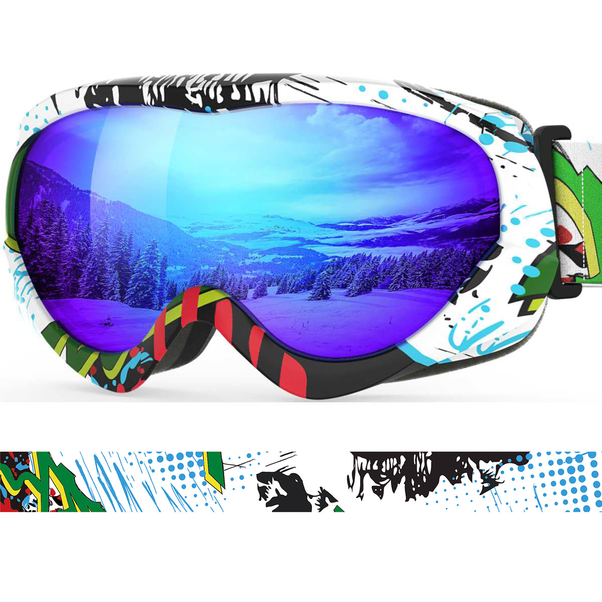 LOLLIPOP Kids Snow Goggles