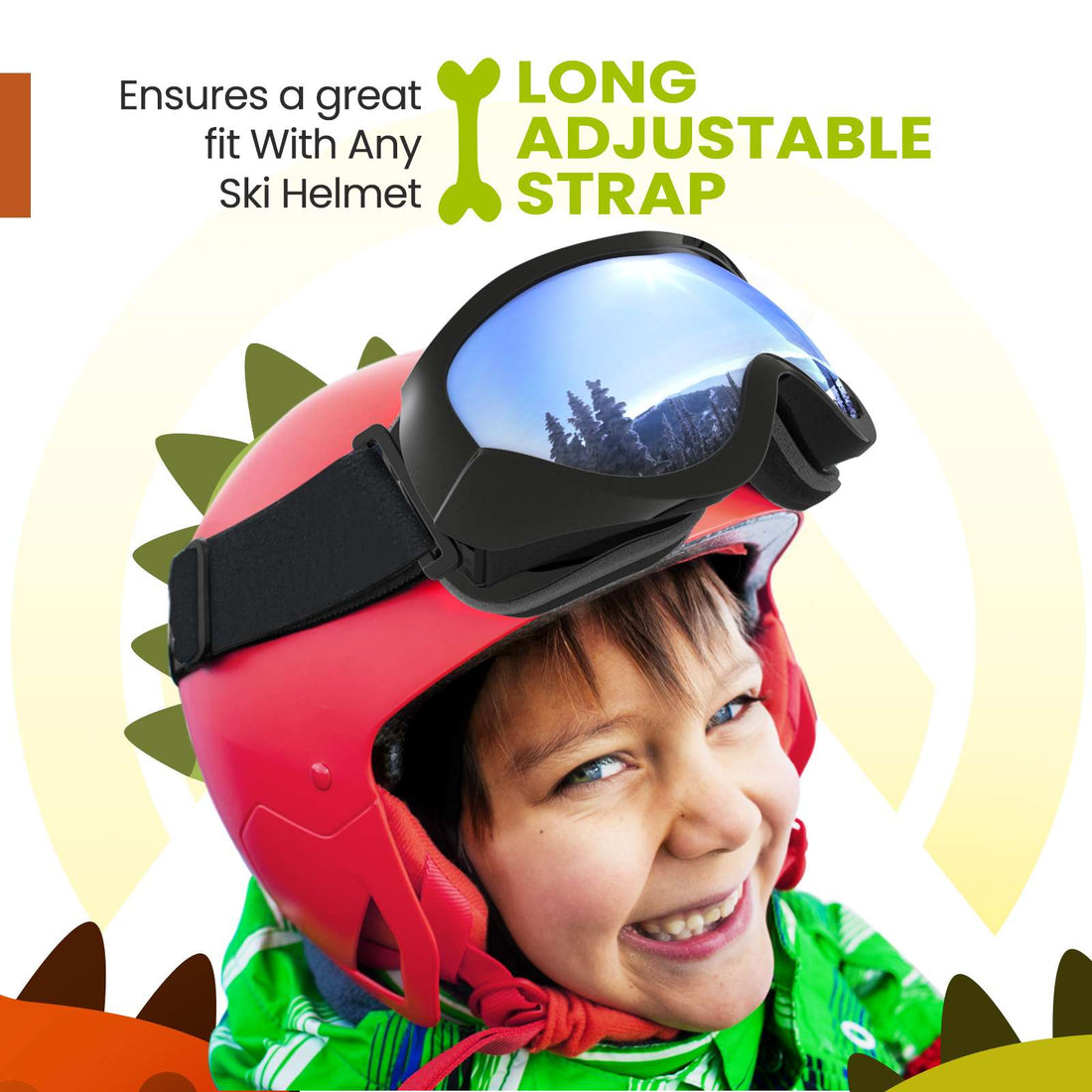 LOLLIPOP Kids Snow Goggles