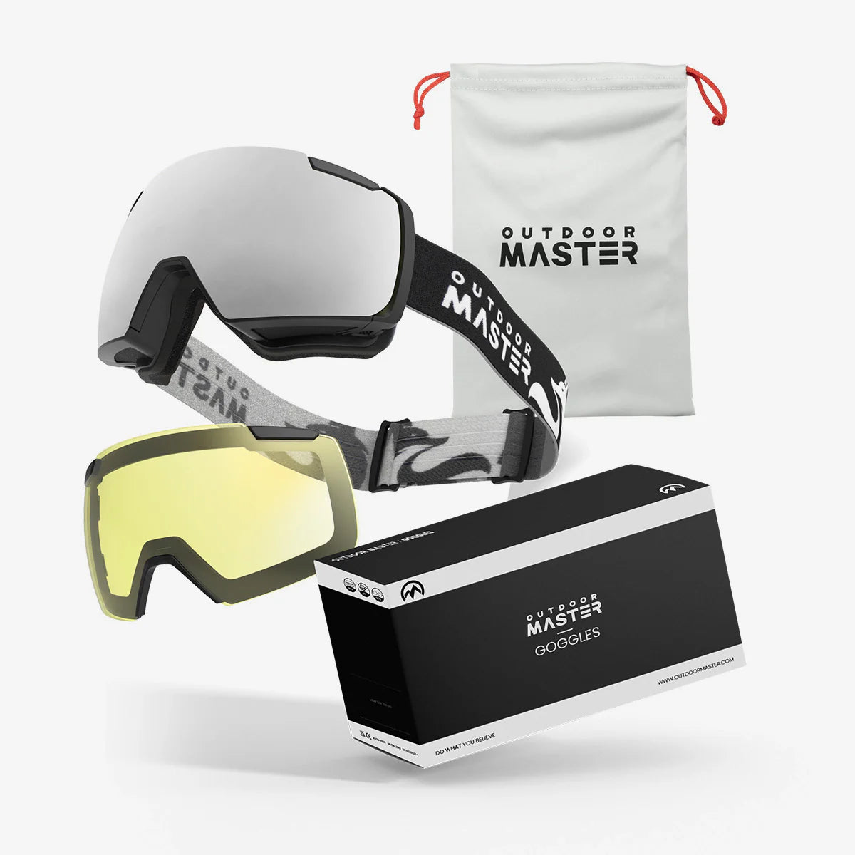 HERON Ski Goggles+Yellow Lens