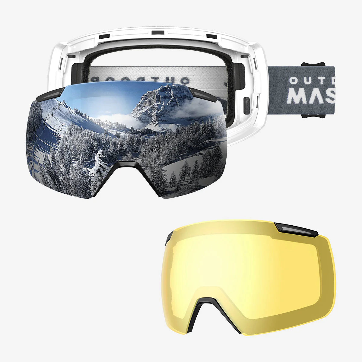 HERON Ski Goggles+Yellow Lens