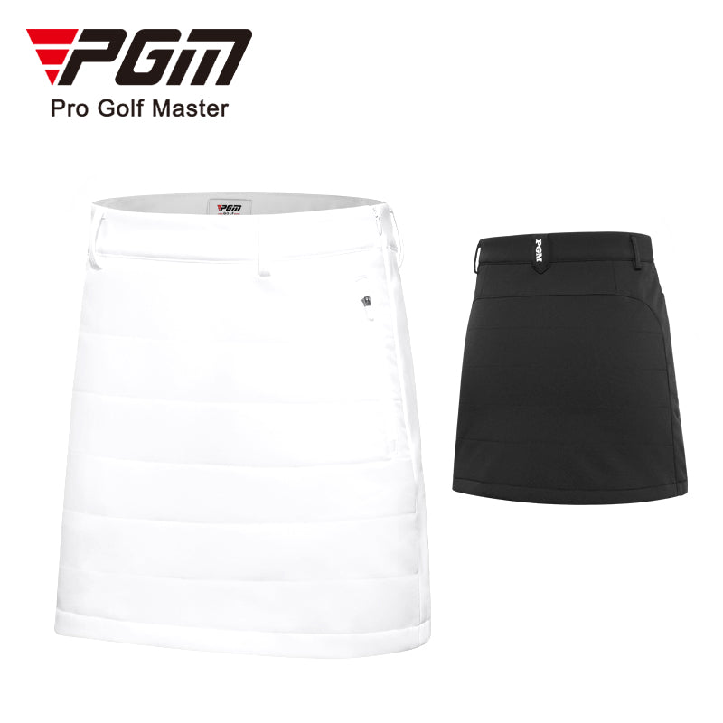 PGM QZ072 mature ladies white custom golf skirts black women golf skirt
